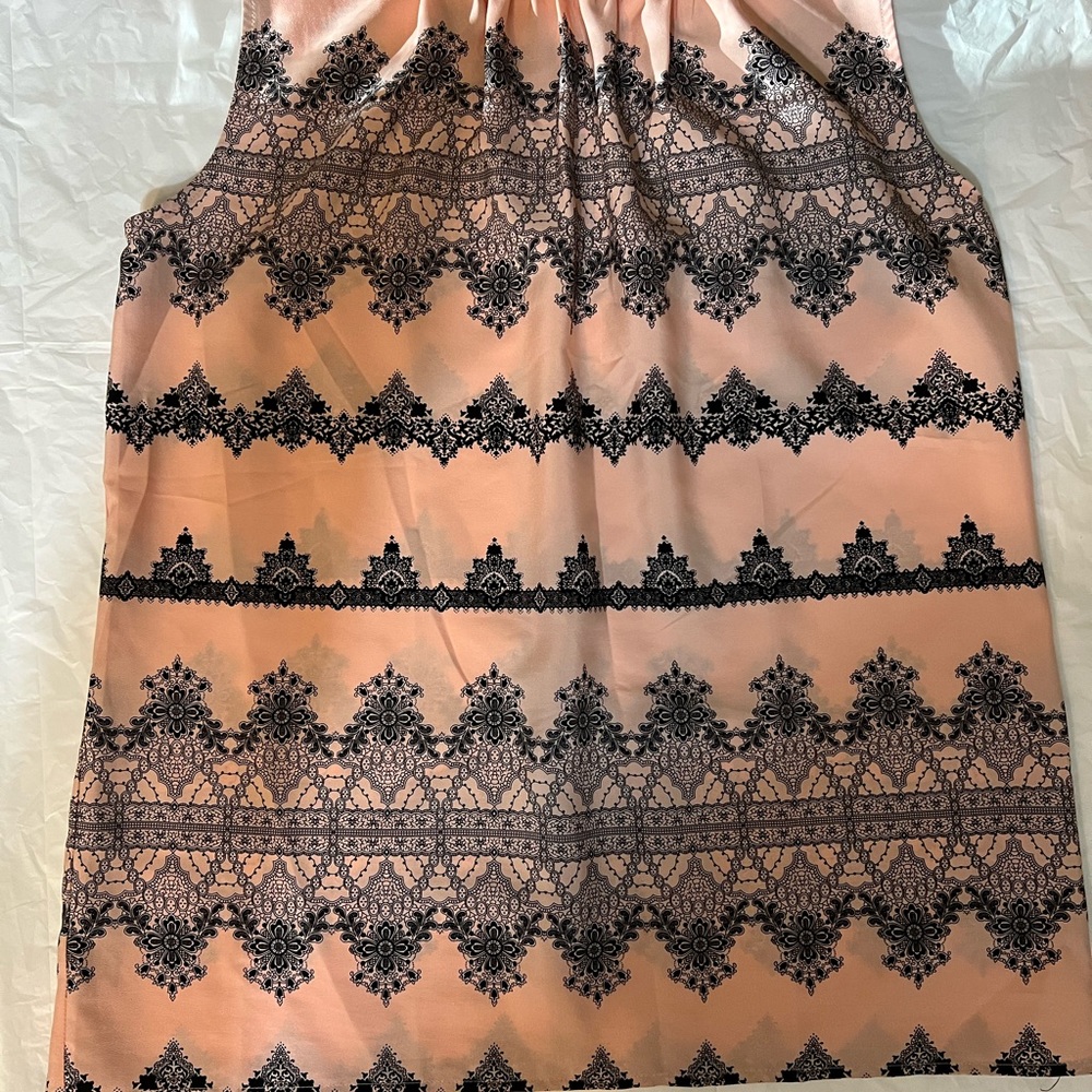 Ann Taylor Loft Womans Top Blouse Medium Multicolor Sleeveless - Picture 4 of 5